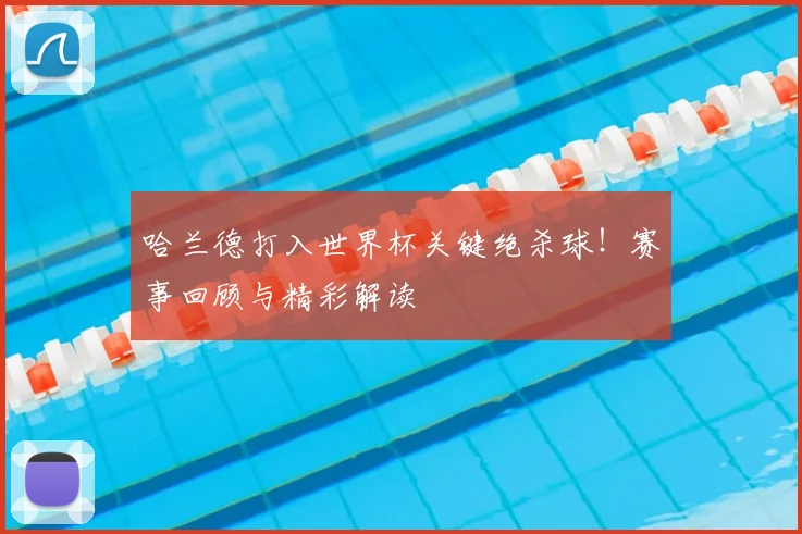 哈兰德打入世界杯关键绝杀球！赛事回顾与精彩解读